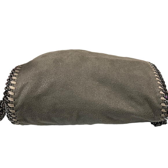 Stella McCartney Falabella Gray Vegan Suede Chain Crossbody Bag - Picture 5 of 15